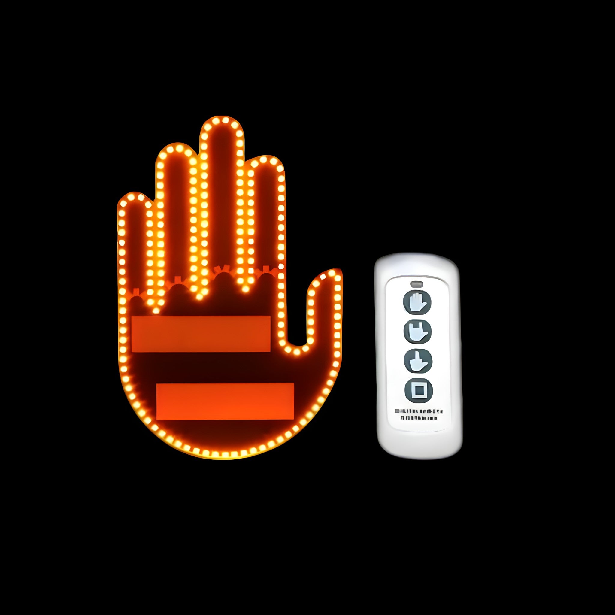 KARMAZZ™ Funny LED Car Gesture Light w/ Remote – Road Rage & Thanks Sign