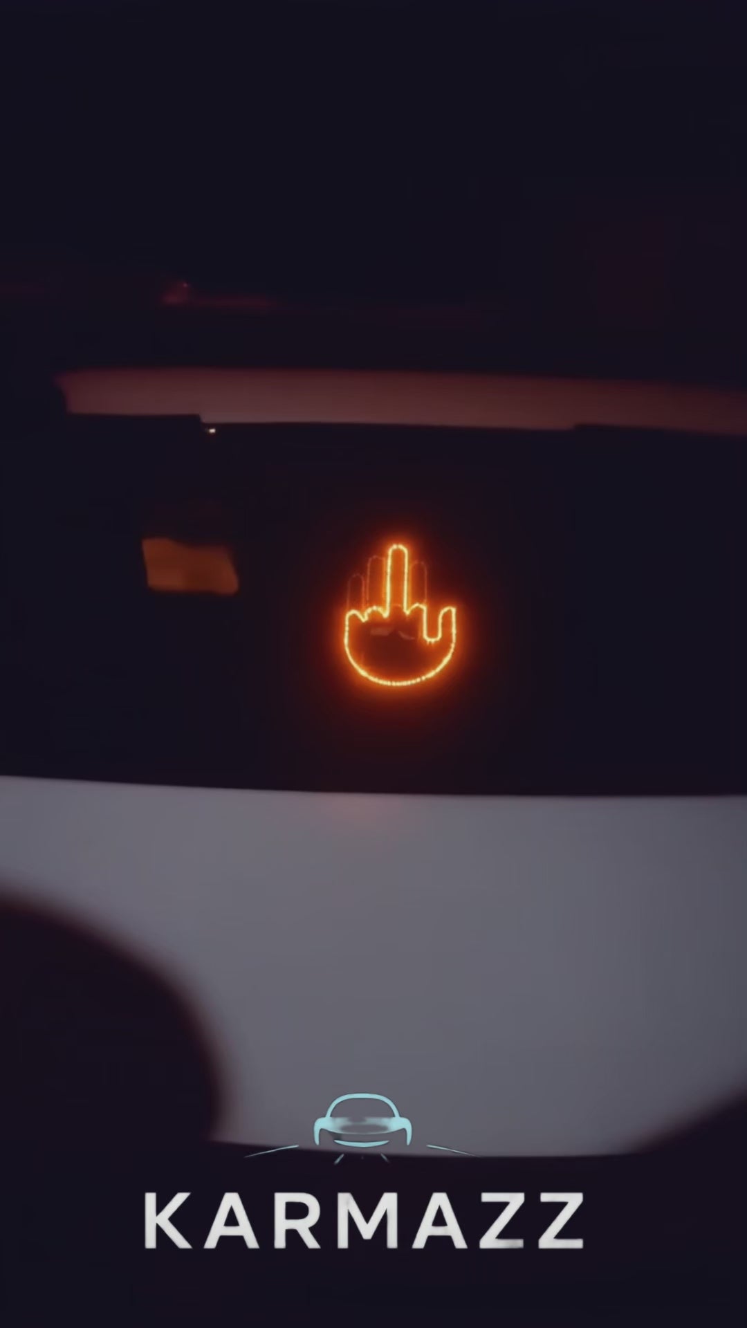 KARMAZZ™ Funny LED Car Gesture Light w/ Remote – Road Rage & Thanks Sign